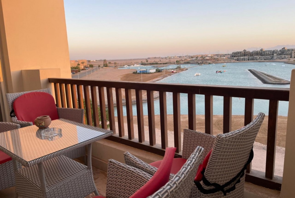 El Gouna One Bedroom Apartment for sale in Water Side Condos El Gouna with private Roof