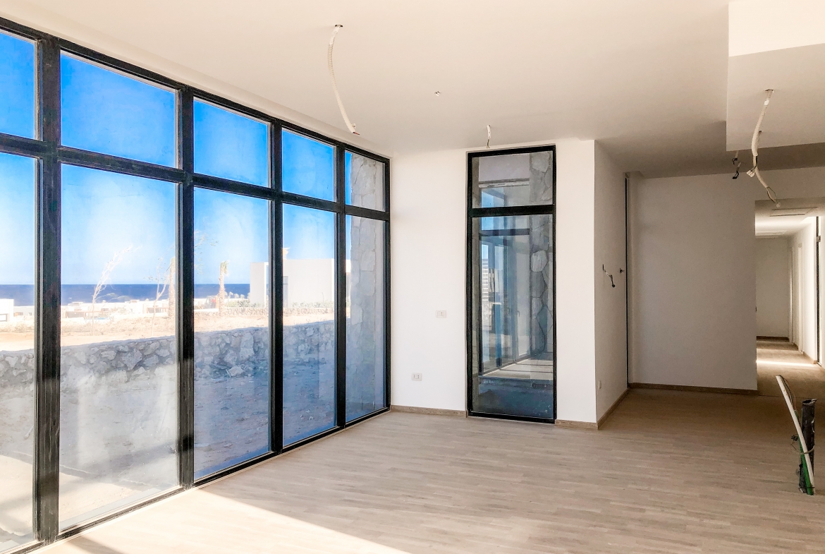 For Sale Twin Patio villa Wadi Jebal Soma Bay 3 bedrooms one Floor Sea view in Soma Bay