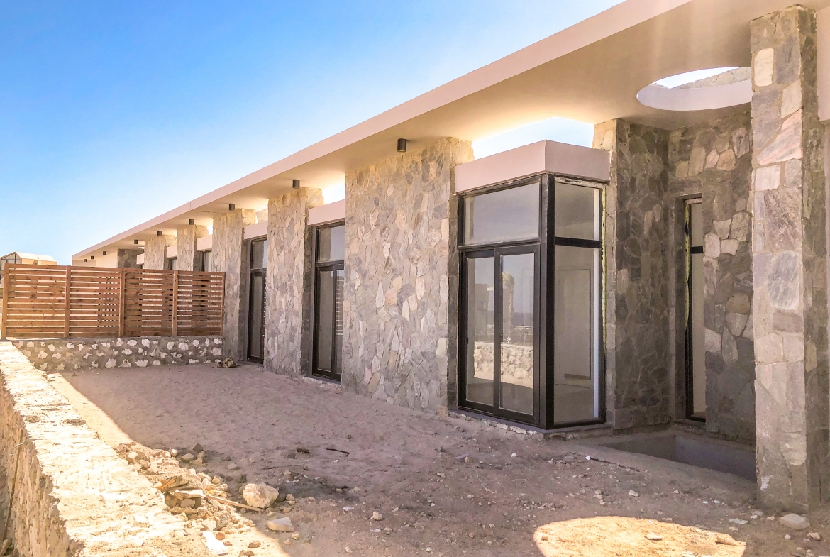 For Sale Twin Patio villa Wadi Jebal Soma Bay 3 bedrooms one Floor Sea view in Soma Bay