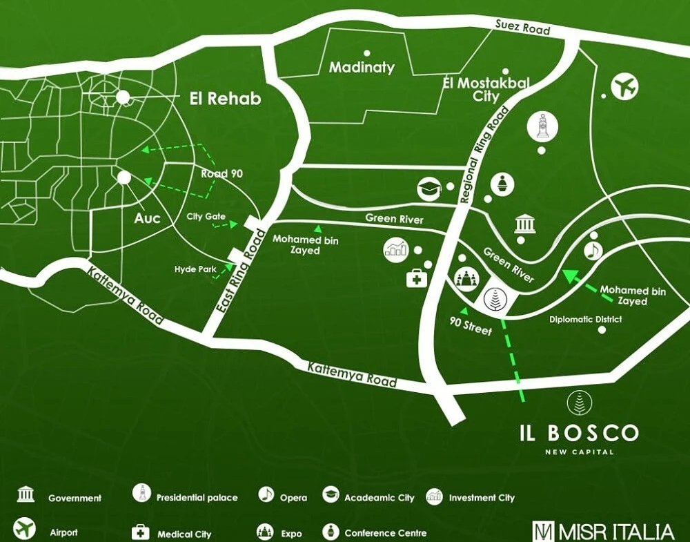 Twin house For Sale in IL Bosco New Capital