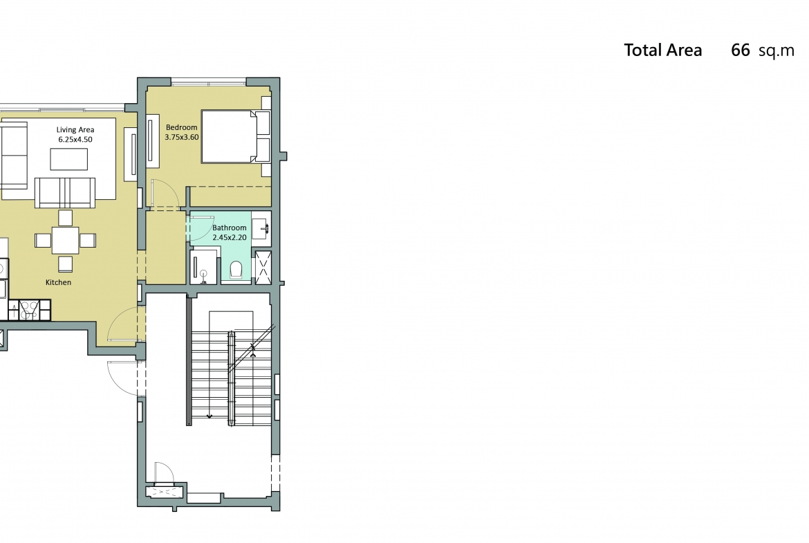 El Gouna One Bedroom Apartment For Sale in Mangroovy El Gouna with Pool View