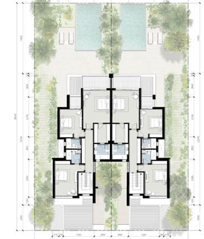 Twin Villa For Sale 3rd Row Four Bedrooms At “SilverSands” By ORA Development North Coast