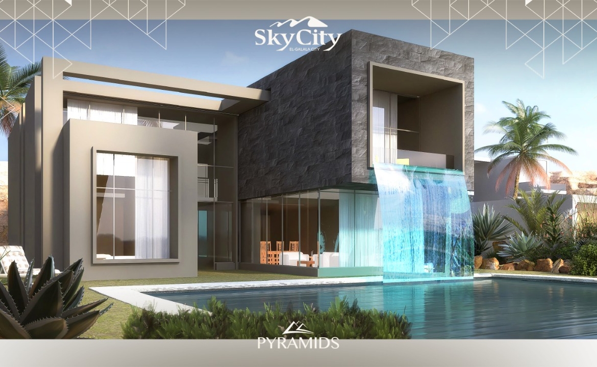 Two Bedrooms Chalet For Sale in Sky City in New Galala City