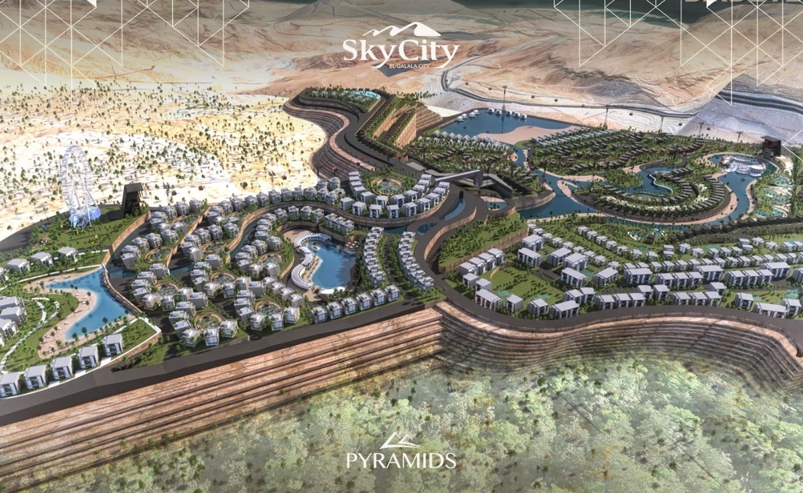 Two Bedrooms Chalet For Sale in Sky City in New Galala City
