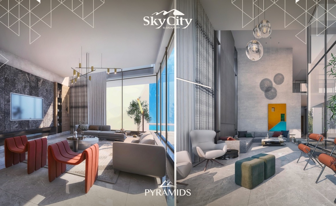 Two Bedrooms Chalet For Sale in Sky City in New Galala City