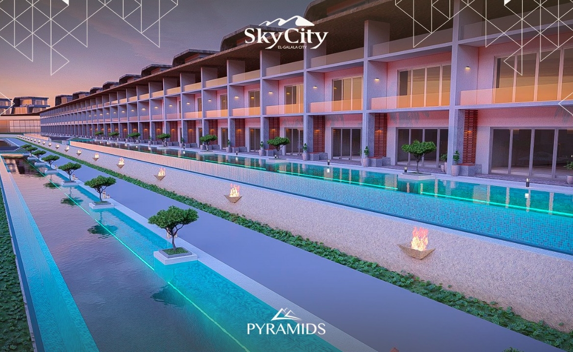 Two Bedrooms Chalet For Sale in Sky City in New Galala City