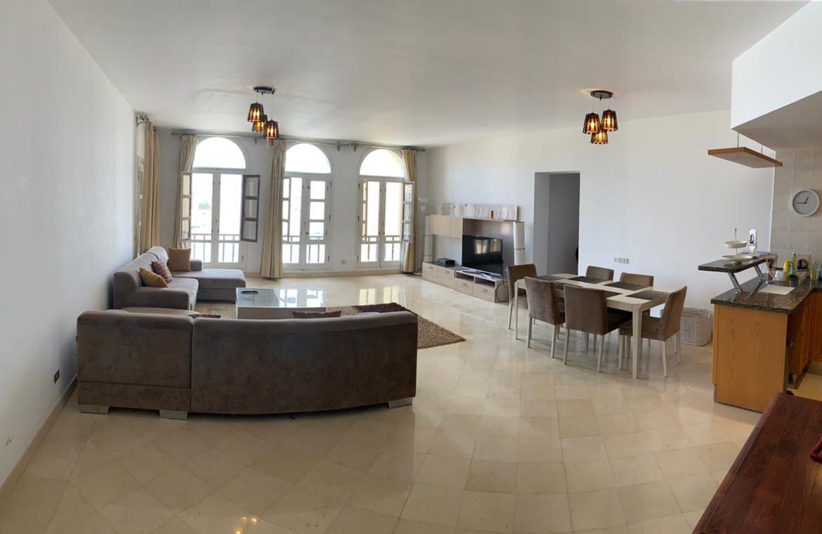 For Sale in Abu Tig Marina El Gouna Three Bedrooms Apartment Full Sea and Marina View in El Gouna