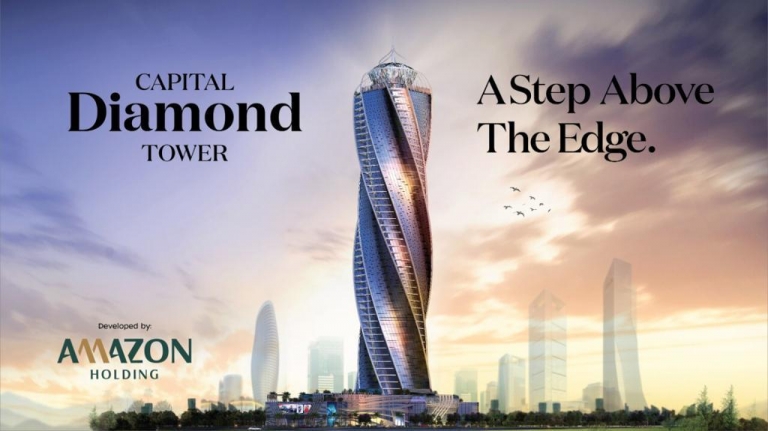 For Sale Capital Diamond Tower by Amazon Amazon Holding New Capital  (Commercial, administrative ,Hotel Apartments)