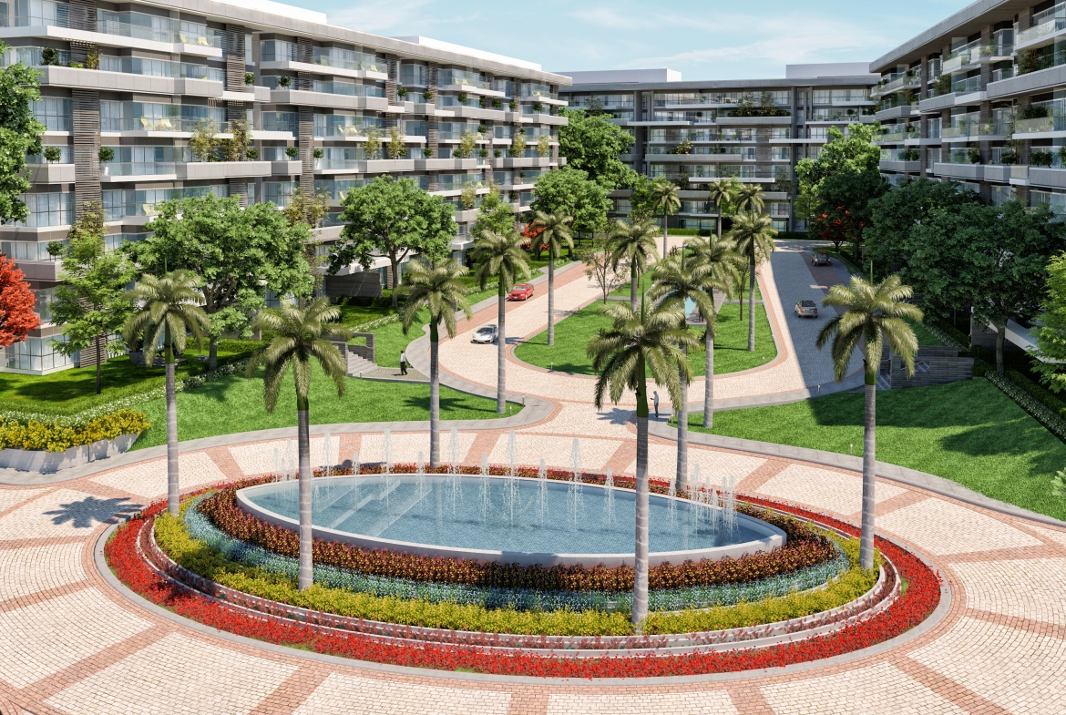 3 Bedrooms + 56 Sq  Garden Apartment For Sale In Scenario New Capital