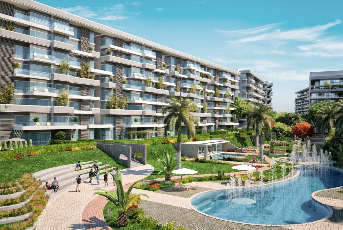 3 Bedrooms + 56 Sq  Garden Apartment For Sale In Scenario New Capital