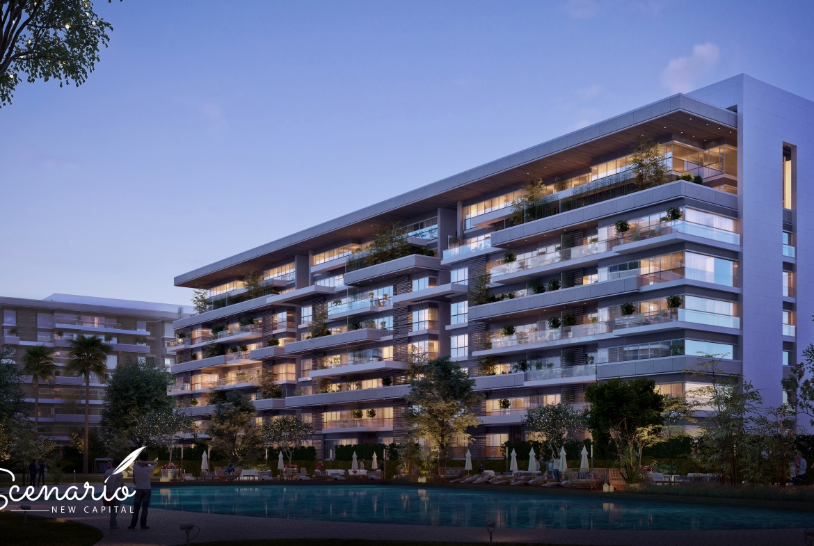 3 Bedrooms + 56 Sq  Garden Apartment For Sale In Scenario New Capital