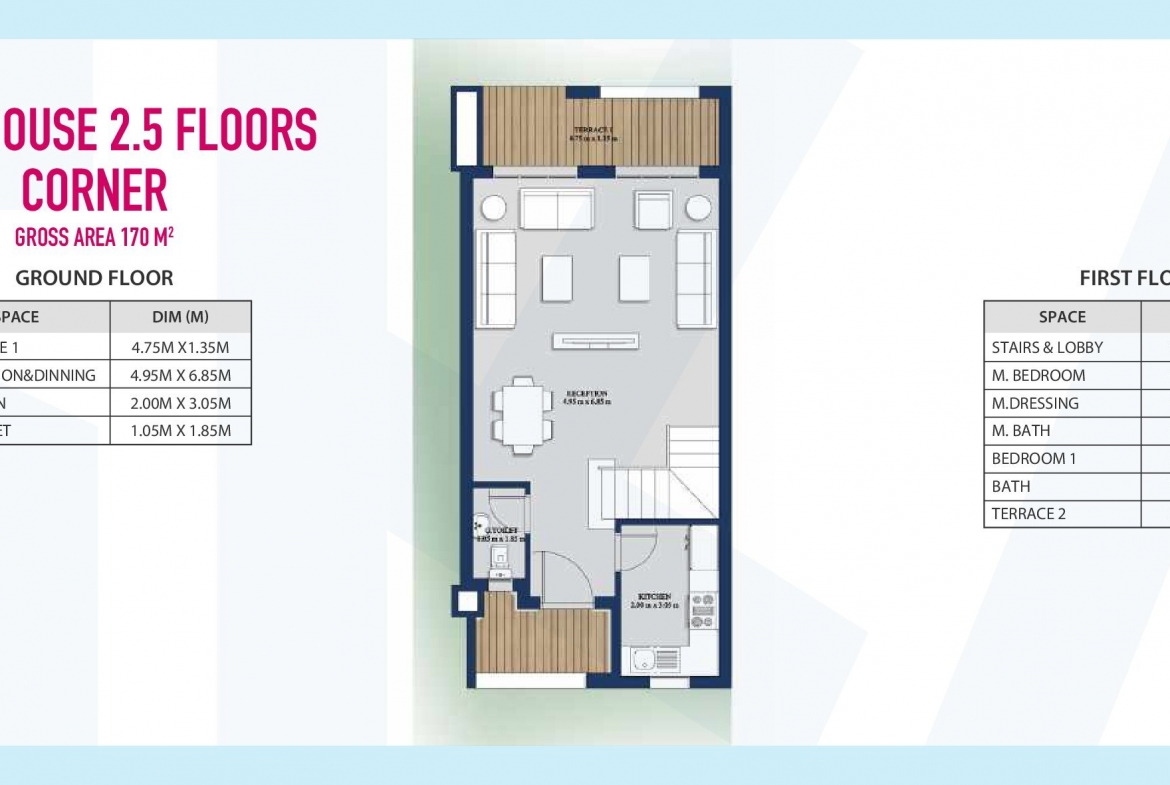 For Sale Town House Sea View at SKALA Mountain View North Coast