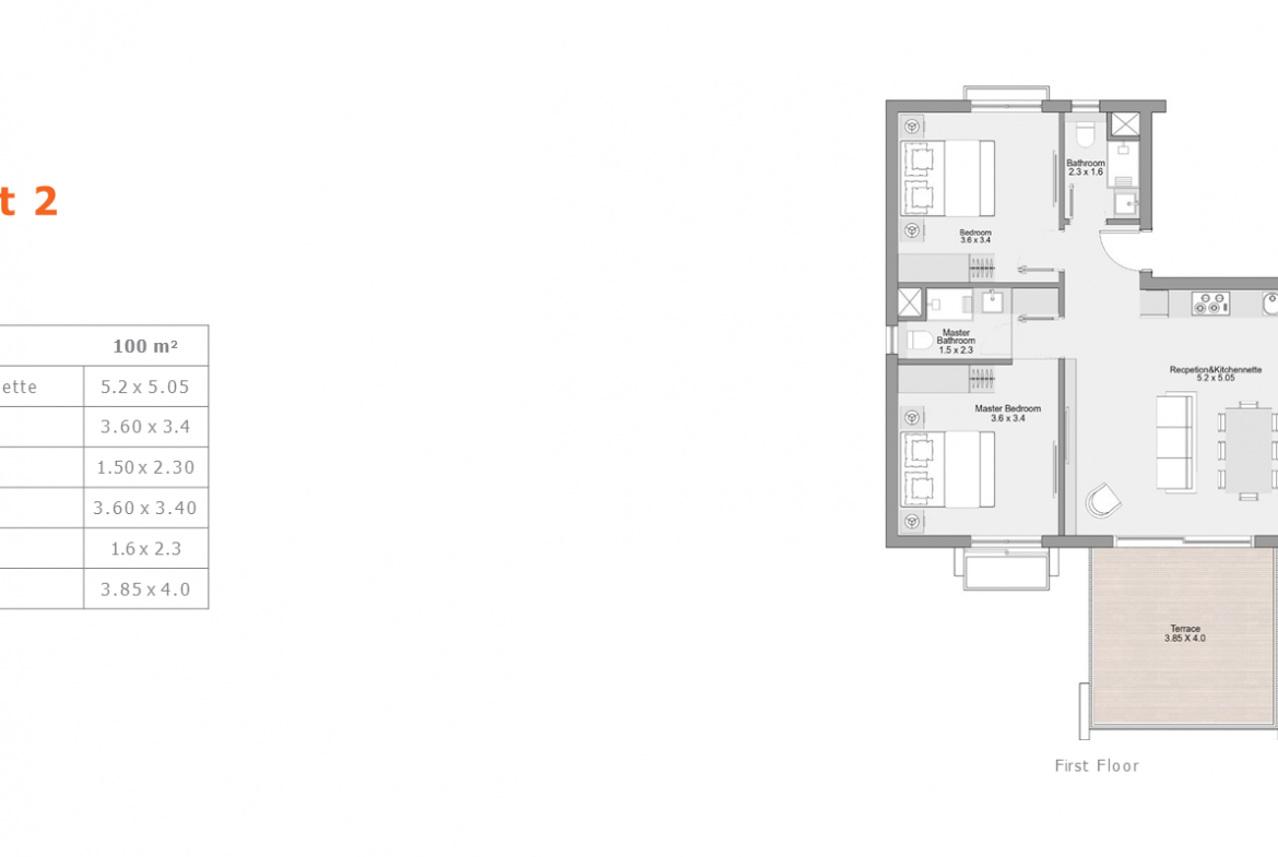 For Sale Two Bedroom Apartment Lagoon View at DBay North Coast
