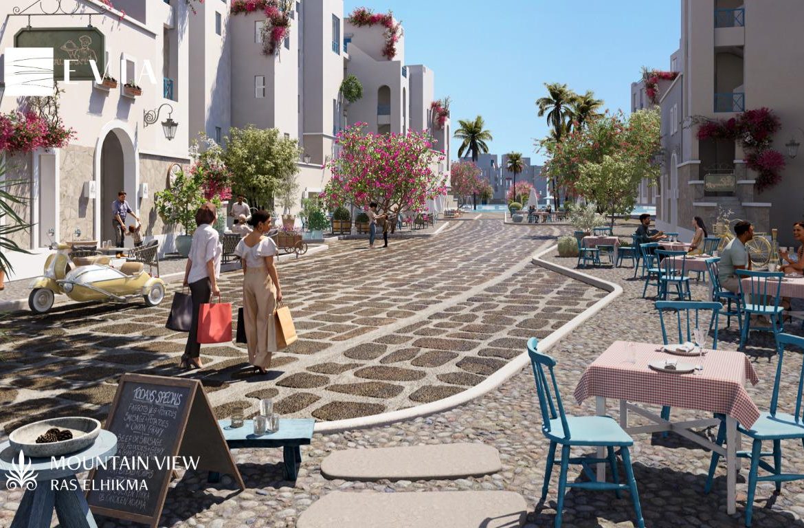 For Sale Lagoon Front Town house in Evia Mountain View Ras el Hikma