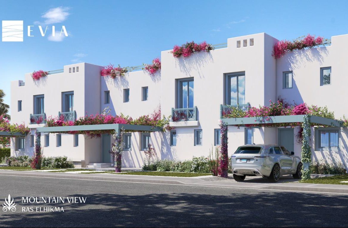 For Sale Lagoon Front Town house in Evia Mountain View Ras el Hikma