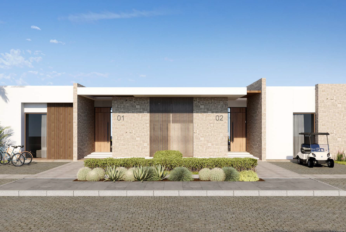 One Floor Twin Villa For Sale Four Bedrooms Sea View At “JUNE” By Sodic North Coast