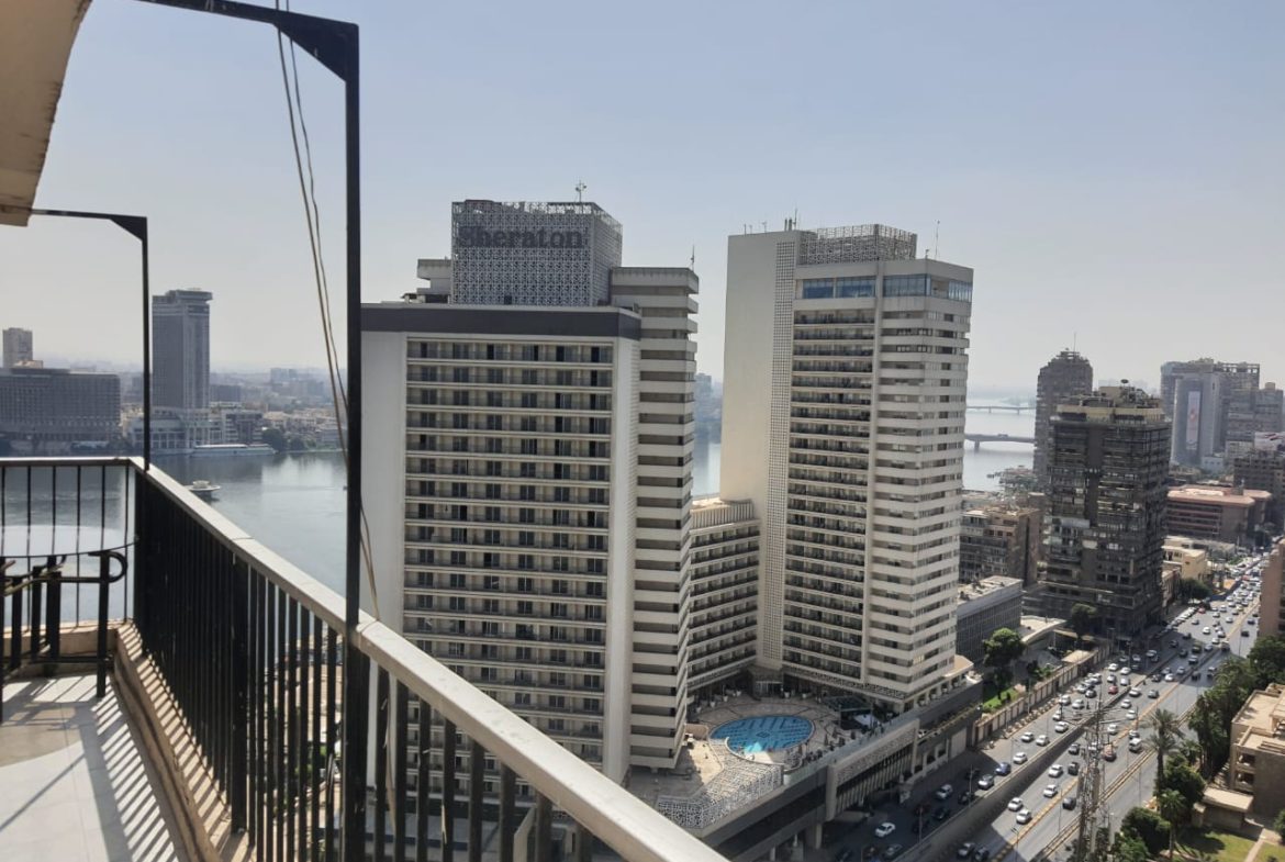 Apartment for Sale with Panoramic Nile and city view in El Dokki West Cairo