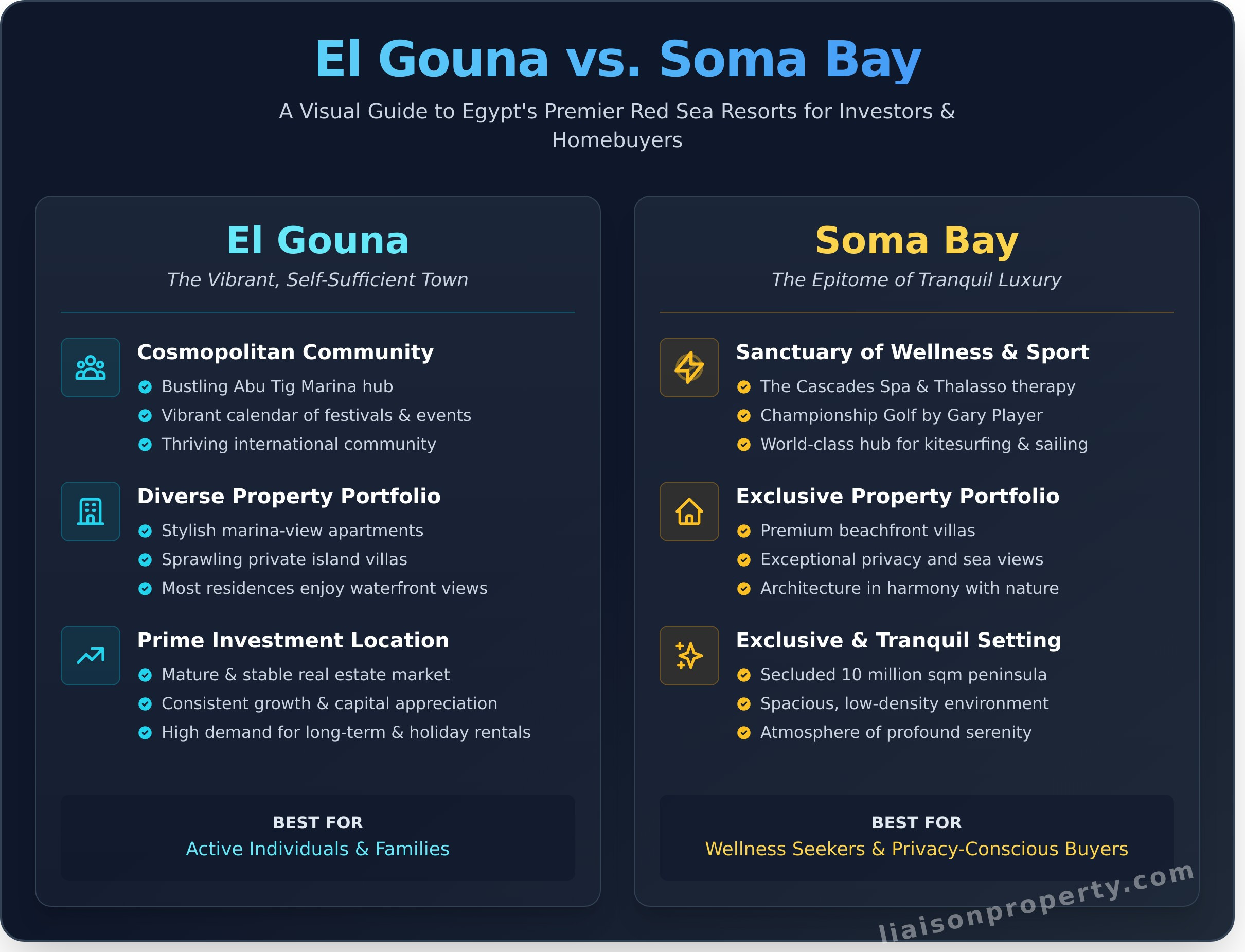 Egypt’s Best Beach Resorts: A Guide to Vacationing and Investing in Paradise - Infographic