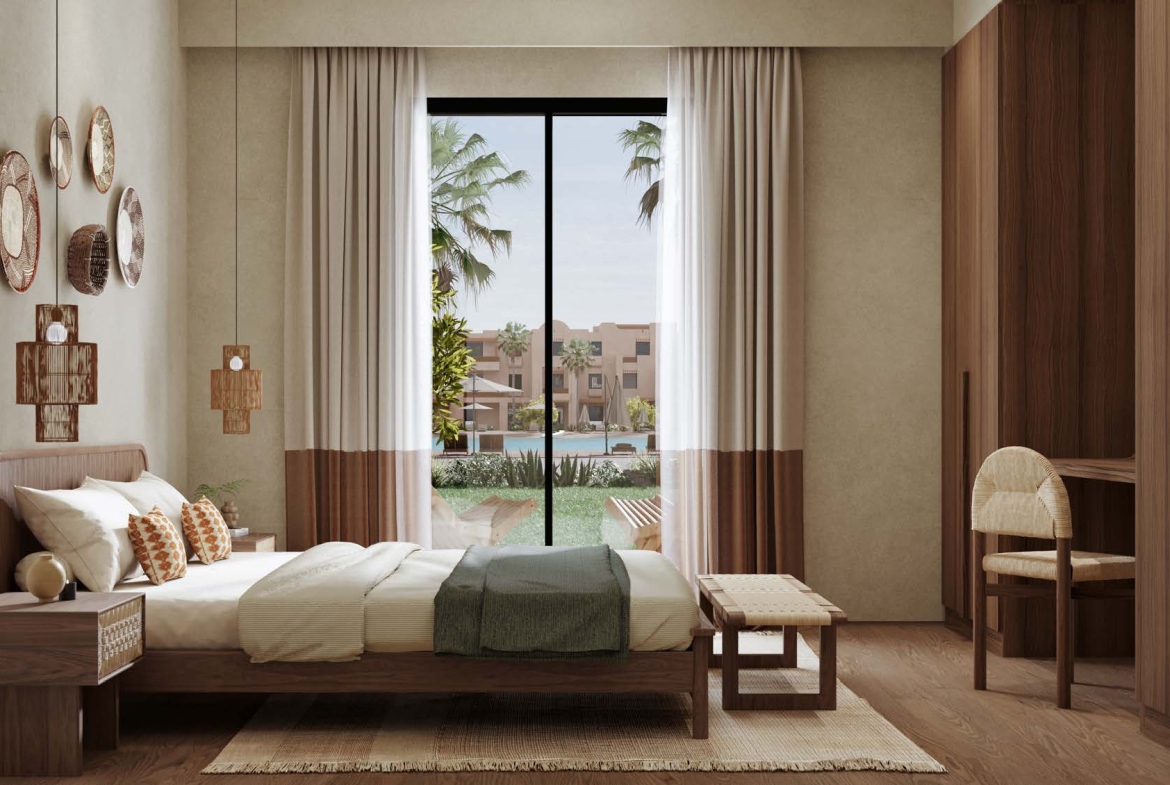 For Sale: 1 Bedroom Apartment in Nuba Residence, El Gouna | New Launch by Orascom Development | BUA 80 sqm | Signature Sandy Pool | From USD 354,000