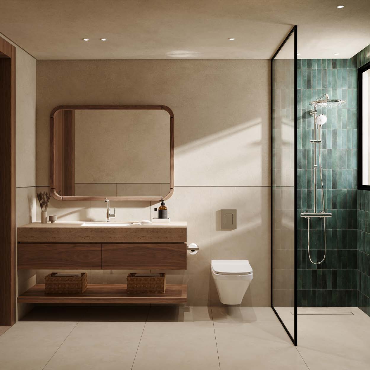 1bed_09_master_bathroom For Sale: 1 Bedroom Apartment in Nuba Residence, El Gouna | New Launch by Orascom Development | BUA 80 sqm | Signature Sandy Pool | From USD 354,000
