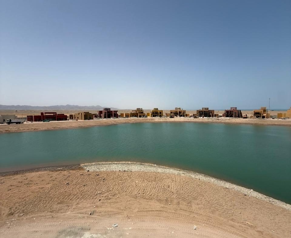 Modern standalone villa with private pool and lagoon view in El Gouna