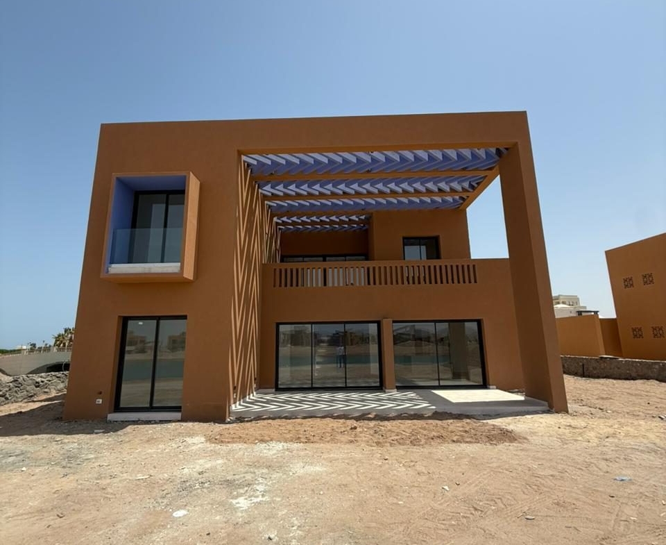 Modern standalone villa with private pool and lagoon view in El Gouna