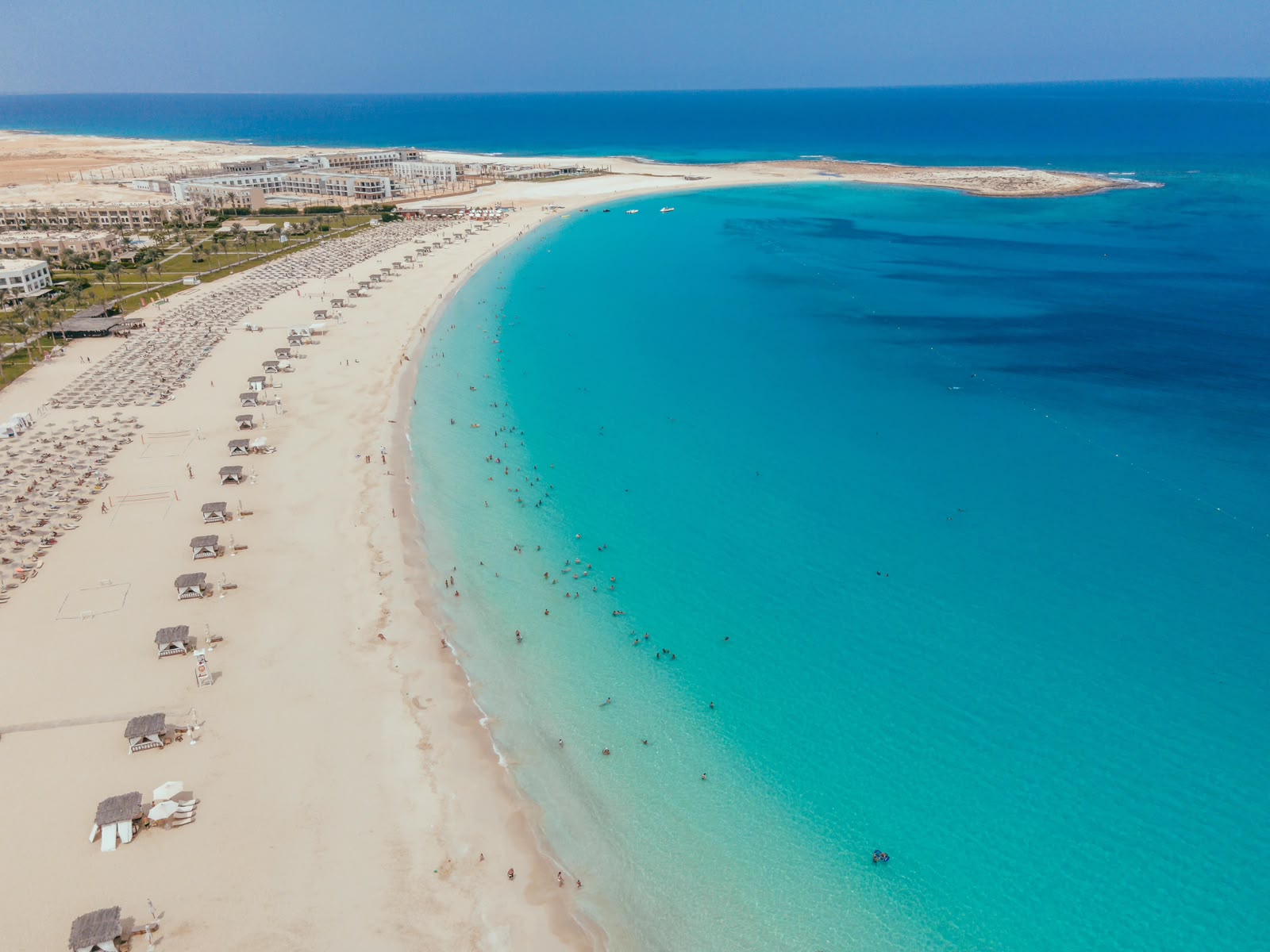 Aerial view of Almaza Bay lagoon and beach - West Bay North Coast Egypt