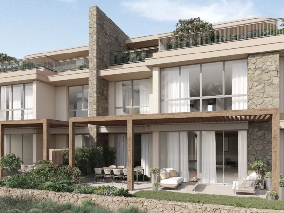 Executive Chalet exterior view with pool - West Bay Almaza Bay Egypt