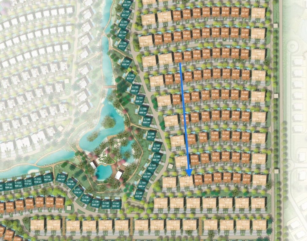 West Bay Almaza Bay site plan and location map