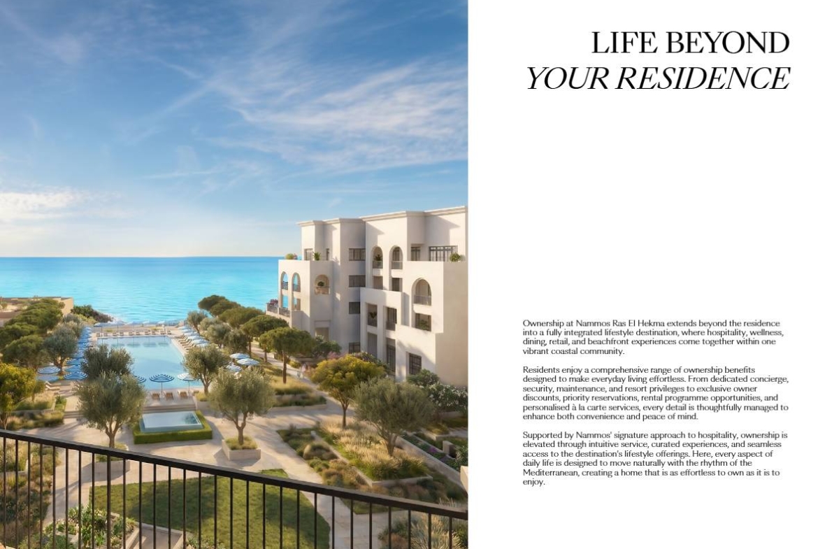 For Sale: 4 Bedroom Apartment in Nammos Residences Ras El Hekma, North Coast | BUA 382 sqm | From EGP 140,000,000