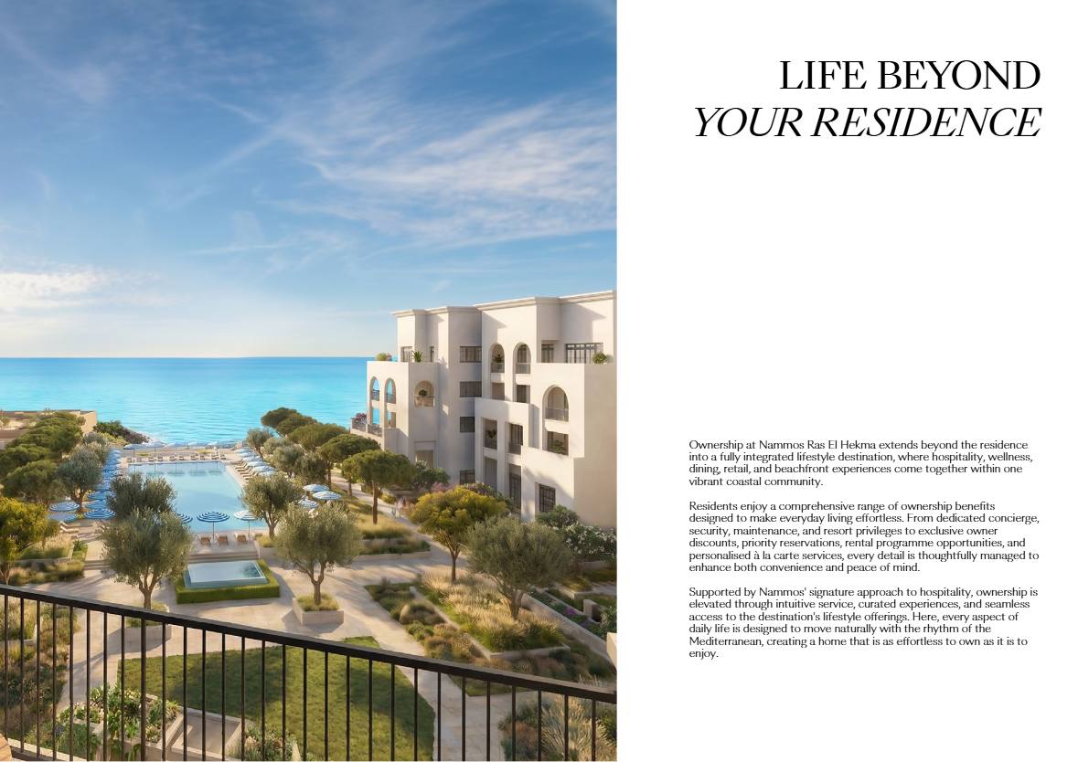 For Sale: 4 Bedroom Apartment in Nammos Residences Ras El Hekma, North Coast | BUA 382 sqm | From EGP 140,000,000
