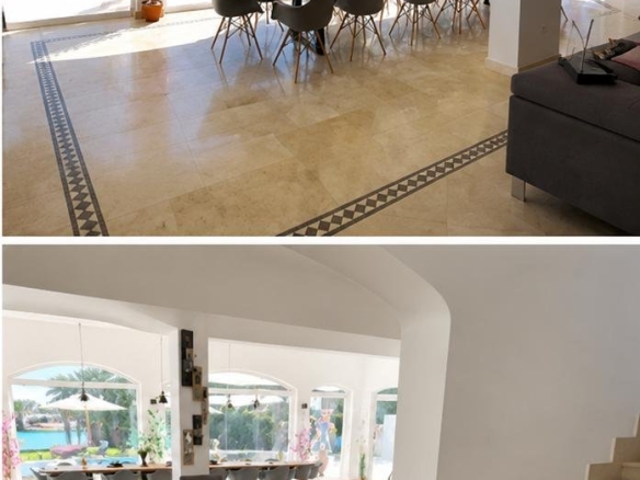 Lagoon-front villa El Gouna with private jetty, rooftop terrace and panoramic sea views