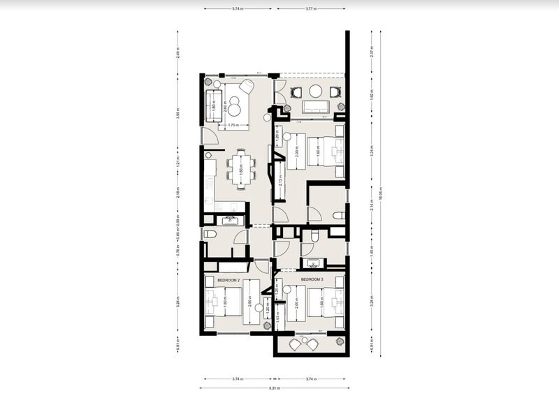 For Sale: 3 Bedroom Apartment in Swan Lake El Gouna, El Gouna | BUA 142 sqm | EGP 20,900,000