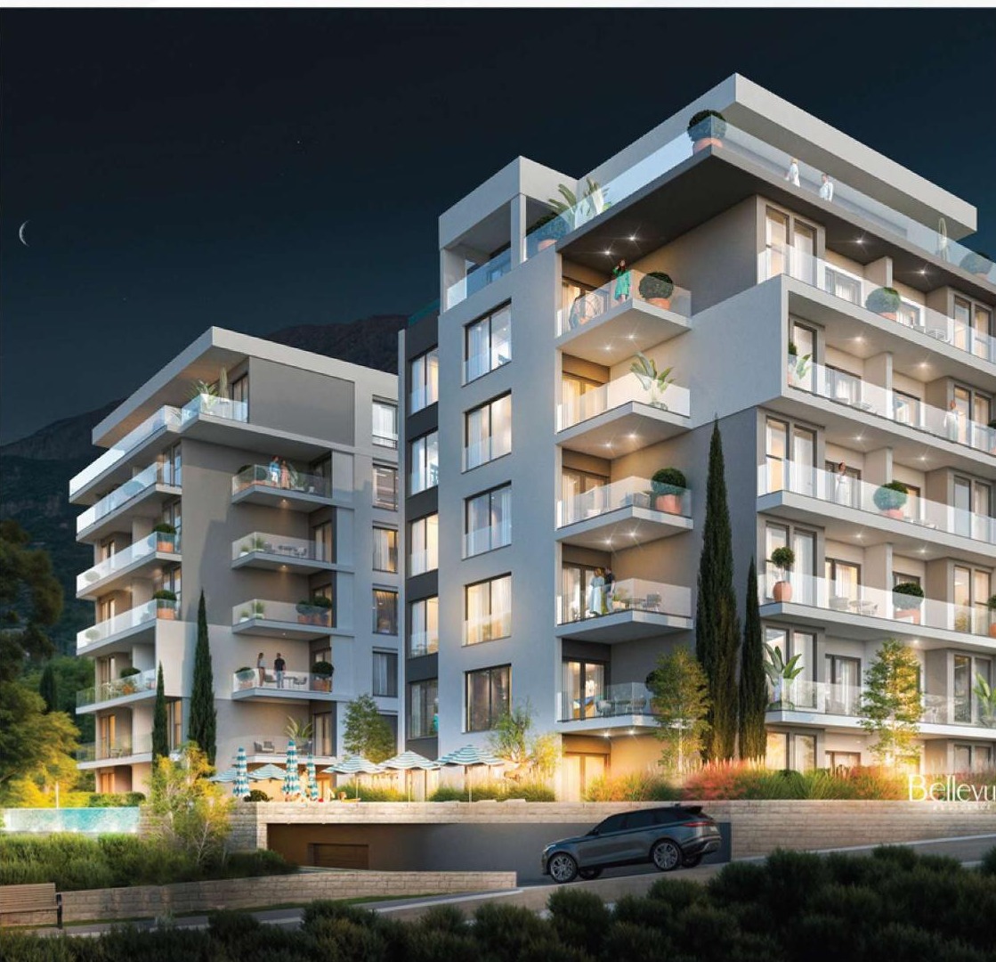 Bellevue Residence at night