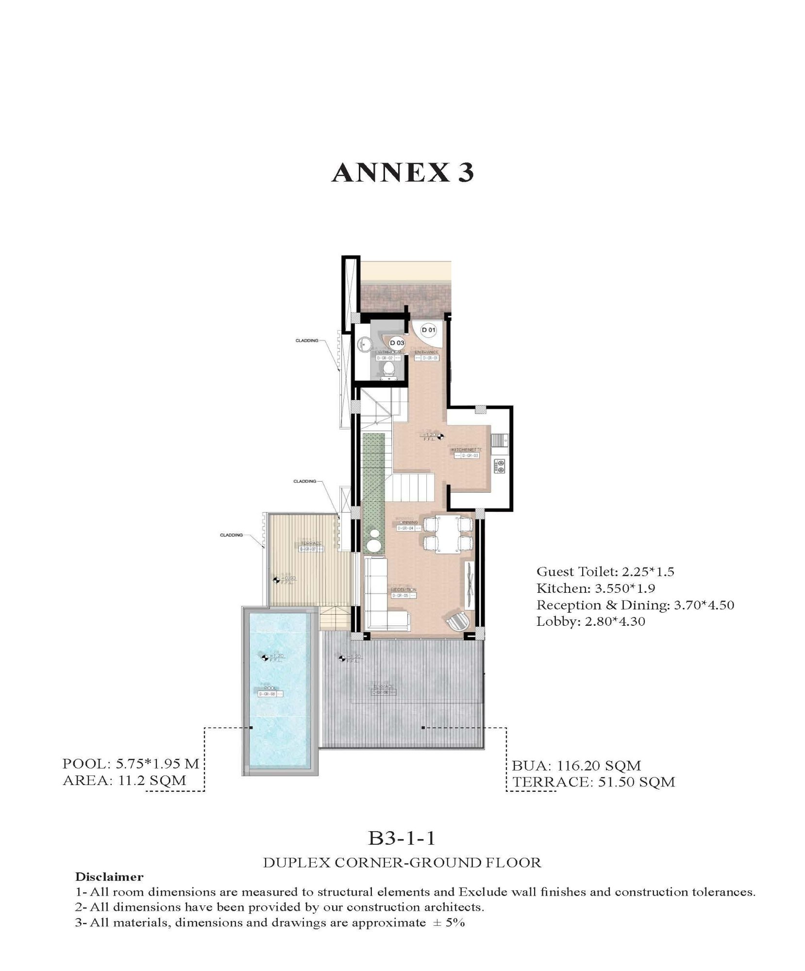duplex-with-private-pool-el-gouna-img33 For Sale: 2 Bedroom Duplex in Maraya – Phase 1, El Gouna | BUA 115.4 sqm | EGP 15,662,500